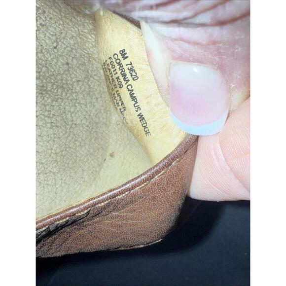 Frye Corrina Campus Platform Brown Leather Y2K Boho Hippie Wedge Heel Sandals 8 - Picture 14 of 15